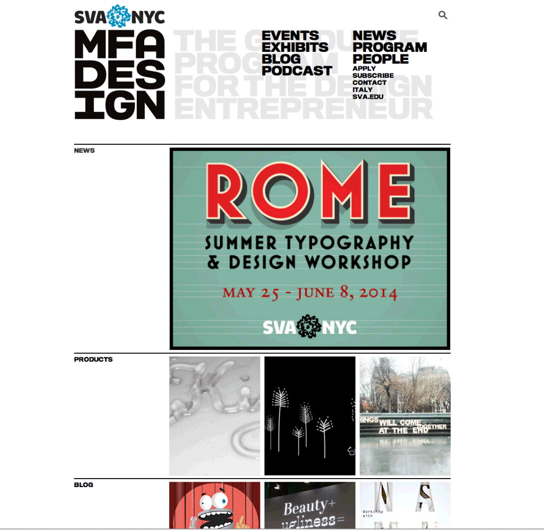 SVA: The Graduate Program for the Design Entrepreneur